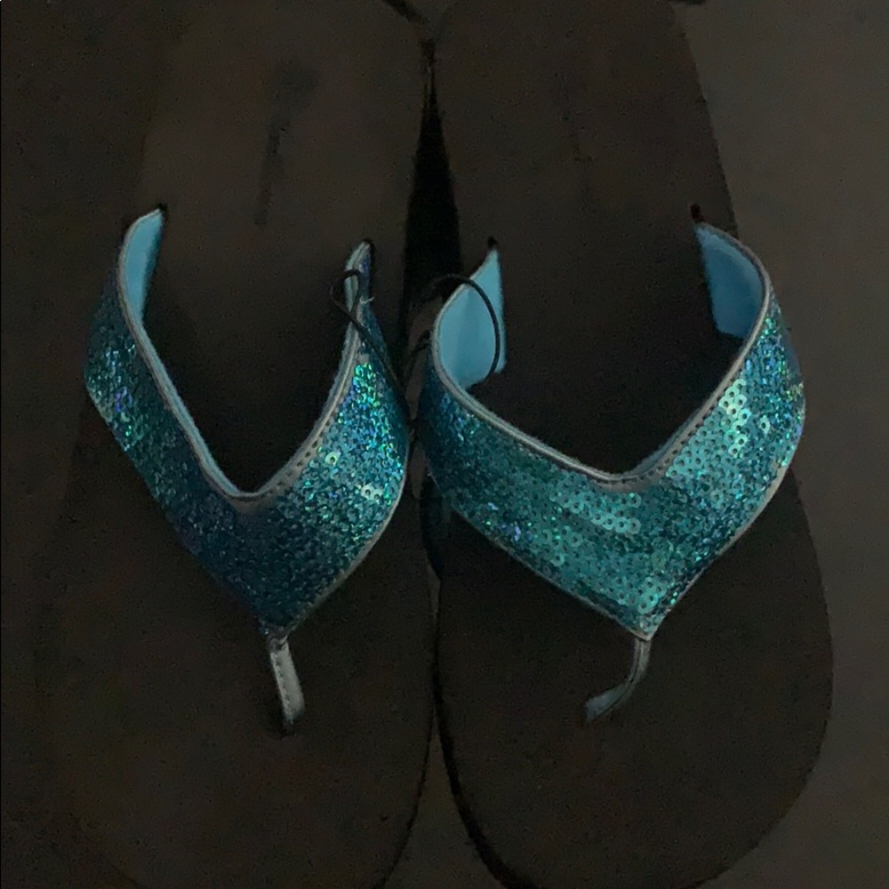 FREE w/purchase Sun Dancer Turquoise Sequined Wedge